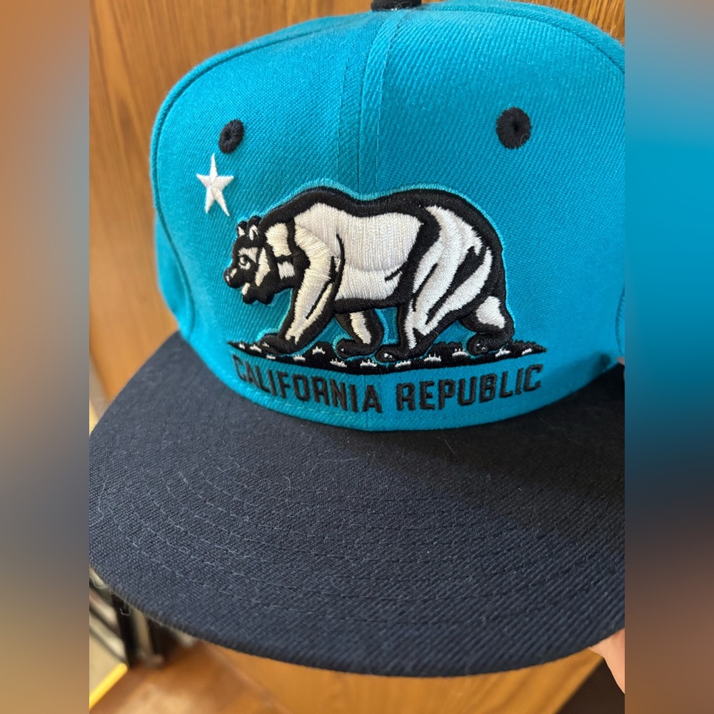 California Republic Blue and Black Cap